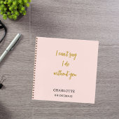 Carnet Guillemet rose pâle