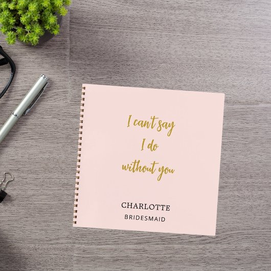 Carnet Guillemet rose pâle