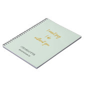 Carnet Guillemet vert (Côté gauche)