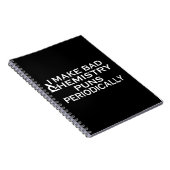 Carnet Guillemets de chimie amusants pour chimiste (Côté Droit)