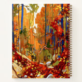 Carnet Guirlande d'automne, peinture colorée, (Dos)
