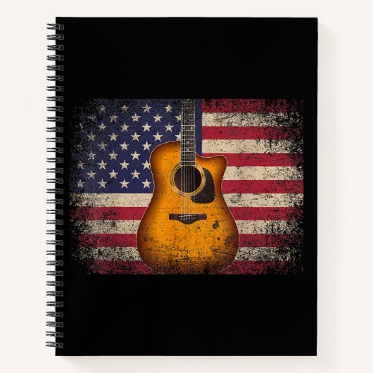 Carnet Guitar 4th of July Venin American Flag USA - Count (Devant)
