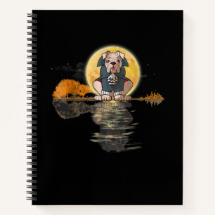 Carnet Guitar Lake Halloween effrayant anglais Bulldog Mo