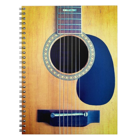 Carnet Guitare acoustique Dreadnought 6 cordes Design d'a (Devant)
