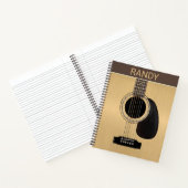 Carnet Guitare acoustique personnalisée (Intérieur)
