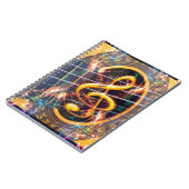 Carnet Guitare acoustique psychédélique, conception de pa (Côté gauche)