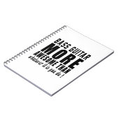 Carnet Guitare basse plus impressionnante que celui que (Côté gauche)