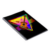 Carnet Guitare Colorée Rétro (Côté Droit)