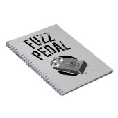 Carnet Guitare psychédélique Fuzz noir et blanc (Côté Droit)