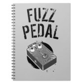 Carnet Guitare psychédélique Fuzz noir et blanc (Devant)