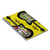 Carnet Guitares colorées Mardi Gras (Côté Droit)