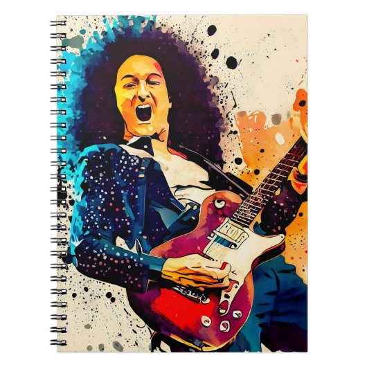 Carnet guitariste cool (Devant)