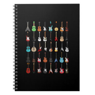 Carnet Guitariste Guitare instrument de musique Rock et R
