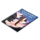 Carnet Gulmarg Kashmiri Inde poster ski (Côté gauche)