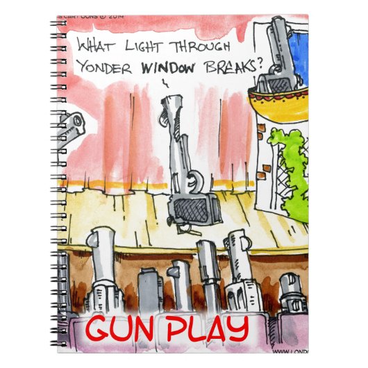 Carnet GunPlay Dessin Animé Drôle (Devant)