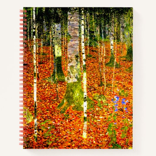 Carnet Gustav Klimt Birch Trees (Devant)