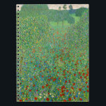 Carnet Gustav Klimt - Champ de pavot<br><div class="desc">Champ de pavot / Champ de pavots - Gustav Klimt, Huile sur toile, 1907</div>