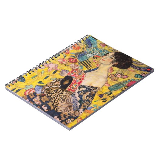 Carnet Gustav Klimt - Dame avec ventilateur (Côté gauche)