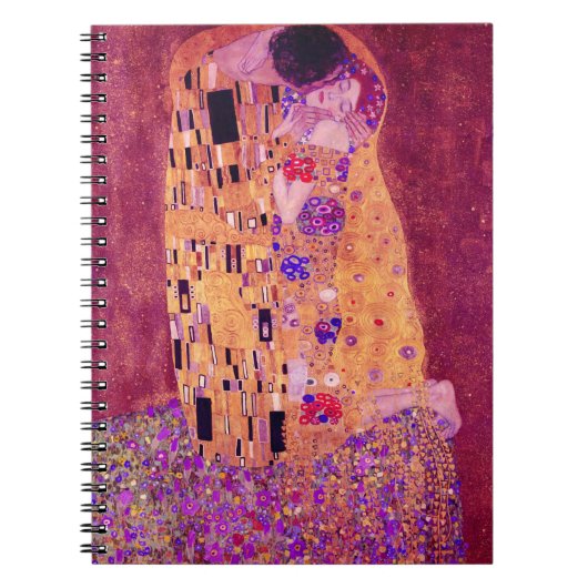 Carnet Gustav Klimt Le Baiser Violet (Devant)