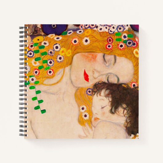 Carnet Gustav Klimt - Mère et Enfant (Devant)