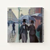 Carnet Gustave Caillebotte - Rue de Paris ; Temps de plui (Dos)