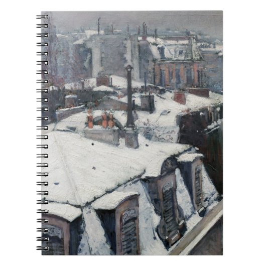 Carnet Gustave Caillebotte - Toits sous la neige (Devant)
