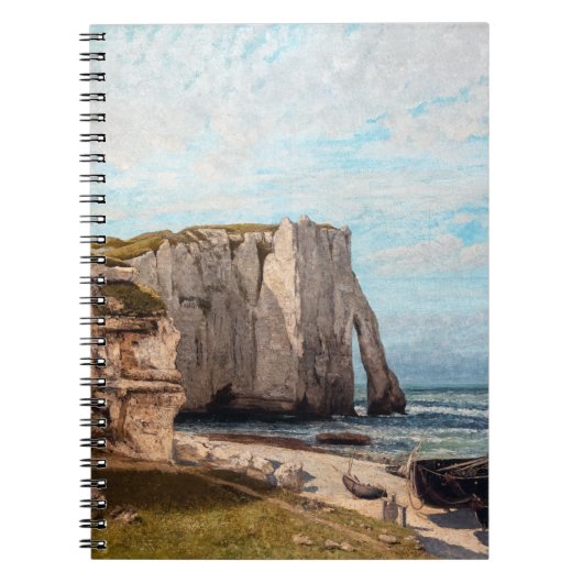 Carnet Gustave Courbet - Falaises à Etretat après la temp (Devant)