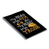 Carnet Gym vs Tacos - Entraînement de nouveauté amusant (Côté Droit)