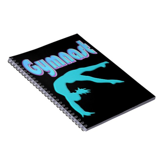 Carnet Gymnaste Back Handspring Step Out Sarcelle (Côté Droit)