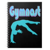 Carnet Gymnaste Back Handspring Step Out Sarcelle (Devant)
