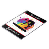 Carnet Gymnastique Balance Paint Splatter (Côté gauche)