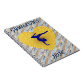 Carnet Gymnastique coeur or avec gymnaste (Côté Droit)