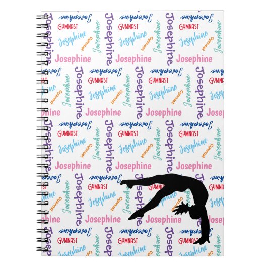 Carnet Gymnastique Danse Chevaucher son nom & Sport parto (Devant)