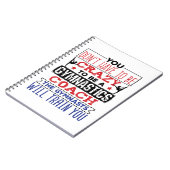 Carnet Gymnastique entraîneur amusant Appréciation Cadeau (Côté gauche)