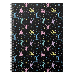 Carnet Gymnastique Féminine Filles Gymnastes avec Étoiles