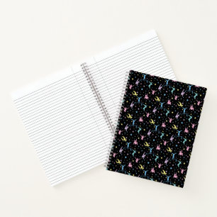 Carnet Gymnastique Féminine Gymnastes avec Étoiles