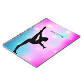 Carnet Gymnastique Gradient avec nom de Gymnaste (Côté gauche)