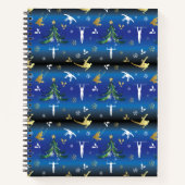 Carnet Gymnastique masculine Snowflake sapin de Noël (Devant)