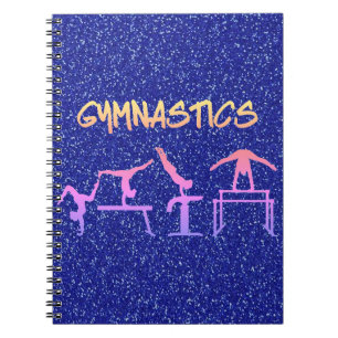 Carnet Gymnastique Pailletée Bleu Royal