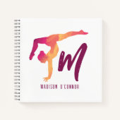Carnet Gymnastique Papeterie | Pose initiale de monogramm (Devant)