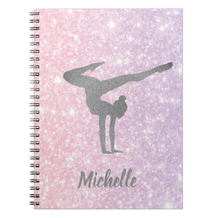 Carnet Gymnastique Parties scintillant colorée