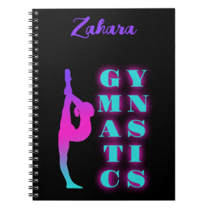 Carnet Gymnastique Violet Rose Turquoise Ombre