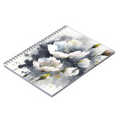Carnet Gypsophile - Fleurs aquarelle (Côté gauche)
