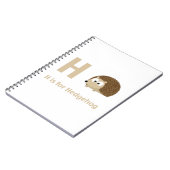 Carnet H est pour le hérisson (Côté gauche)