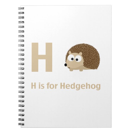 Carnet H est pour le hérisson (Devant)