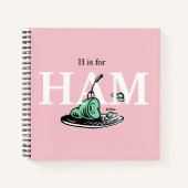 Carnet "H pour JAMBON" | Conception de l'alphabet (Devant)