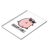 Carnet Haaam Gurl Funny Pig Pun (Côté gauche)