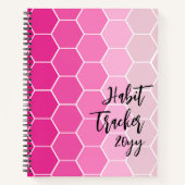 Carnet Habit Tracker Magenta (Devant)