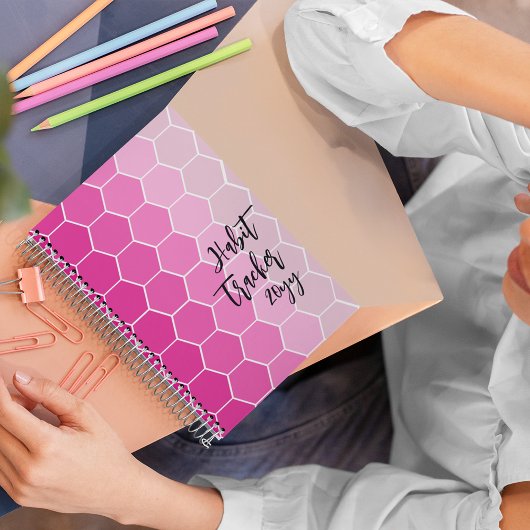 Carnet Habit Tracker Magenta