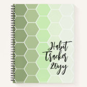 Carnet Habit Tracker Sage Green (Devant)